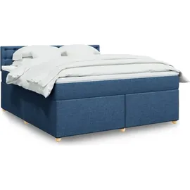vidaXL Boxspringbett 180 x 200 cm Blau