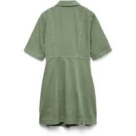 Vero Moda Jeanskleid  Kurzarmkleid unifarben Grün 34