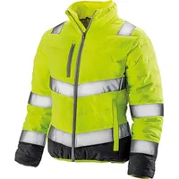 result safe-guard Damen Sicherheitsjacke Übergangsjacke R325F fluorescent yellow/grey XL