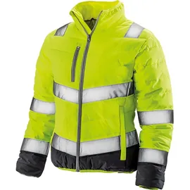 result safe-guard Damen Sicherheitsjacke Übergangsjacke R325F fluorescent yellow/grey XL