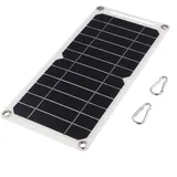 HpLive 30W 5V Solarmodul, Monokristallines Solarmodul mit USB-Ausgang zum Aufladen mobiler Geräte Powerbank