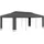 vidaXL Pavillon mit Doppeldach 3 x 6 m anthrazit