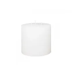 Chic Antique Macon 3 Docht Stumpenkerze, H15/D15 cm, weiss