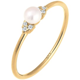 Elli DIAMONDS Verlobung Perle Diamant (0.03 ct.) 585 Gelbgold