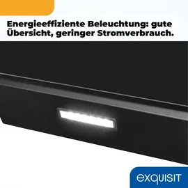Exquisit KFD60-020 Wandhaube 59,8 cm Schwarz