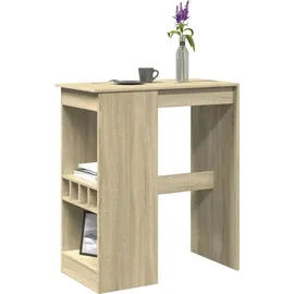 vidaXL Bartisch mit Regal 90 x 47,5 x 103,5 cm Braun