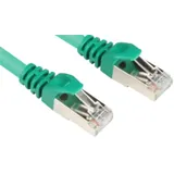 Sharkoon Patchkabel RJ45 Stecker > RJ45 Stecker CAT.6 S/FTP grün, 1,5 Meter