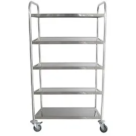 kompatible Ware Servierwagen silber 84,5 x 52,5 x 156,0 cm