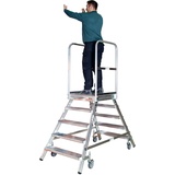 Euroline Premium 516 Mobile Podesttreppe beidseitig 7 Stufen