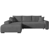 storez24 Eckcouch Polyester 3-Sitzer Grau