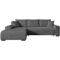 storez24 Eckcouch Polyester 3-Sitzer Grau