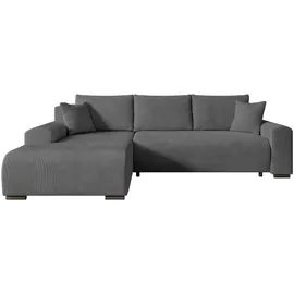 storez24 Eckcouch Polyester 3-Sitzer Grau