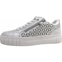 Marco Tozzi Sneaker Reißverschluss für Damen, silber, Gr. 42 EU