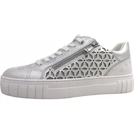 Marco Tozzi Sneaker Reißverschluss für Damen, silber, Gr. 42 EU