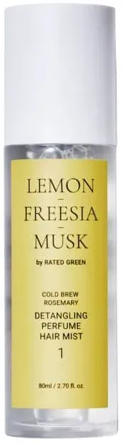 Rated Green 01 Detangling Perfume Hair Mist Lemon Freesia Musk  (80 )