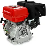 EBERTH 15 PS 11,03 kW Benzinmotor mit 25 mm Ø Welle, Standmotor Kartmotor Antriebsmotor mit Ölmangelsicherung, 4-Takt, 1 Zylinder Benzin Motor, 420 ccm Hubraum, luftgekühlt, Seilzugstart