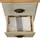 Mobili Rebecca Nachttisch Rebecca 62 x 29 x 25 cm Beige/Grau/Weiß