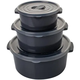 Sustania Frischhaltedose grau 0,5 l 3-teiliges Set