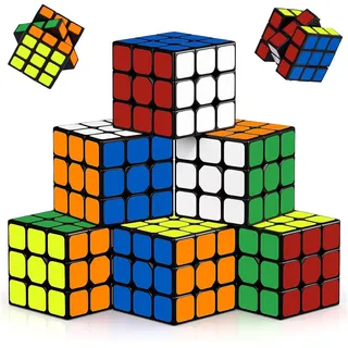 12 Stück Mini Zauberwürfel Set, Zauberwürfel Speed Würfel, Mini Rubiks Cube, für Reisen Und Pausen(3x3x3)
