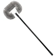 Nölle Profi Brush Staubbesen Oval mit Teleskopstiel grau 31,0 cm