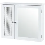 [en.casa] Spiegelschrank Karlsøy 50x60x15cm Weiß