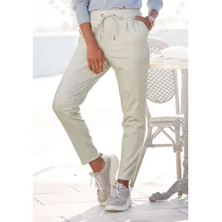 LASCANA Schlupfhose, mit Taschen, Jogginghose, elegant-sportlich, Jerseyhose LASCANA grün 40