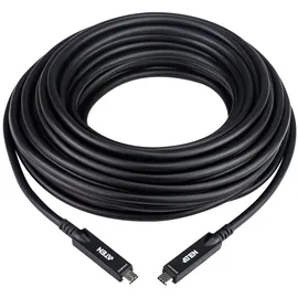ATEN UE3415F aktives optisches Ultra HD-Kabel mit USB-C schwarz,