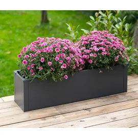 Tchibo Talus Pflanzkasten 100 x 25 x 27 cm Anthrazit