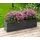 Tchibo Talus Pflanzkasten 100 x 25 x 27 cm Anthrazit