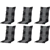 MADISON N.Y Gartenstuhlauflage 6 St. 100 x 50 x 5 cm grau