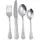 Thomas Kinderbesteck Kids Lolly / Edelstahl, Silber, Metall, 4-teilig, 19.9x2.5x19.9 cm, Füttern, Kinderbesteck