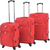 vidaXL Koffer-Set 3-tlg. rot