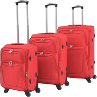 vidaXL Koffer-Set 3-tlg. rot