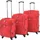 vidaXL Koffer-Set 3-tlg. rot