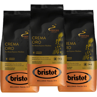 3x 500g Crema Oro ganze Espresso Bohnen - Bristot | Intensität 9/10 | Kaffee