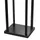 Magnus Kaminholzregal R121 Holz und Stahl 42 x 35 x 120 cm 1 Stück Schwarz