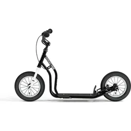 Yedoo One Kinder ab 100 cm, mit Luftreifen 12/12 und Ständer Schwarz - Schwarz