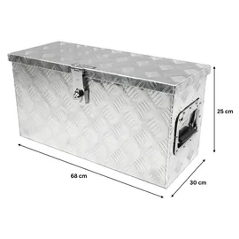 Proregal Alubox Aluminium 25x68x30cm grau abschließbar