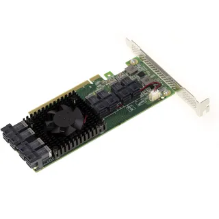 KALEA-INFORMATIQUE PCIe 3.0 x16-Karte für 8 U.2 NVMe (U2 NGFF) SSDs oder 8 PCIe x4-Ports. Multi Host Switch Card. Chipsatz PLX PEX 8749 High und Low Profile.