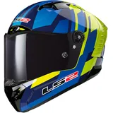 LS2 FF805 Thunder C Plus Gas Helm blau-neongelb - M