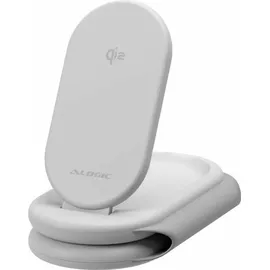 Alogic PackAway 3-in-1 Qi2 Wireless Ladestation klappbar weiß