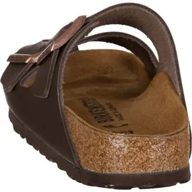 Birkenstock Arizona Naturleder schmal dunkelbraun 46