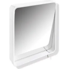 Hewi Kippspiegel S 800, pulverbeschichtet, weiß tiefmatt, 580x680 mm