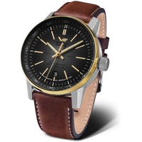 Vostok Europe Herren Analog Automatik Uhr mit Leder Armband 565E593