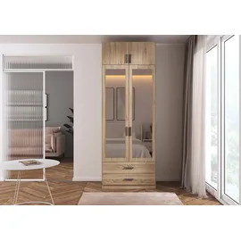 Rauch Wäscheschrank GAMMA 91 x 248 x 54 cm Eiche