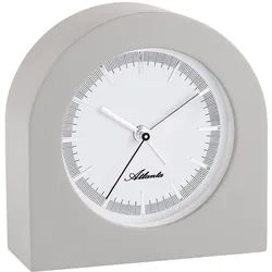 Atlanta 3105/4 Tischwecker mit lautlosem Quarzwerk Grau