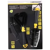 Dunlop - 3er Fahrrad-reinigungsset mit dicken, rutschfesten Griffe in Schwarz