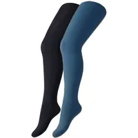 CAMANO Strumpfhose 2er Pack ca-soft in gray blue 152/164