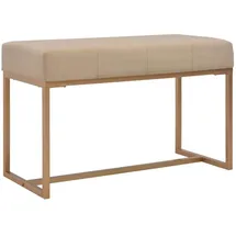 vidaXL Sitzbank Polsterbank Beige 80 x 40 x 48 cm