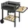 Outsunny Holzkohlegrill Grillwagen schwarz